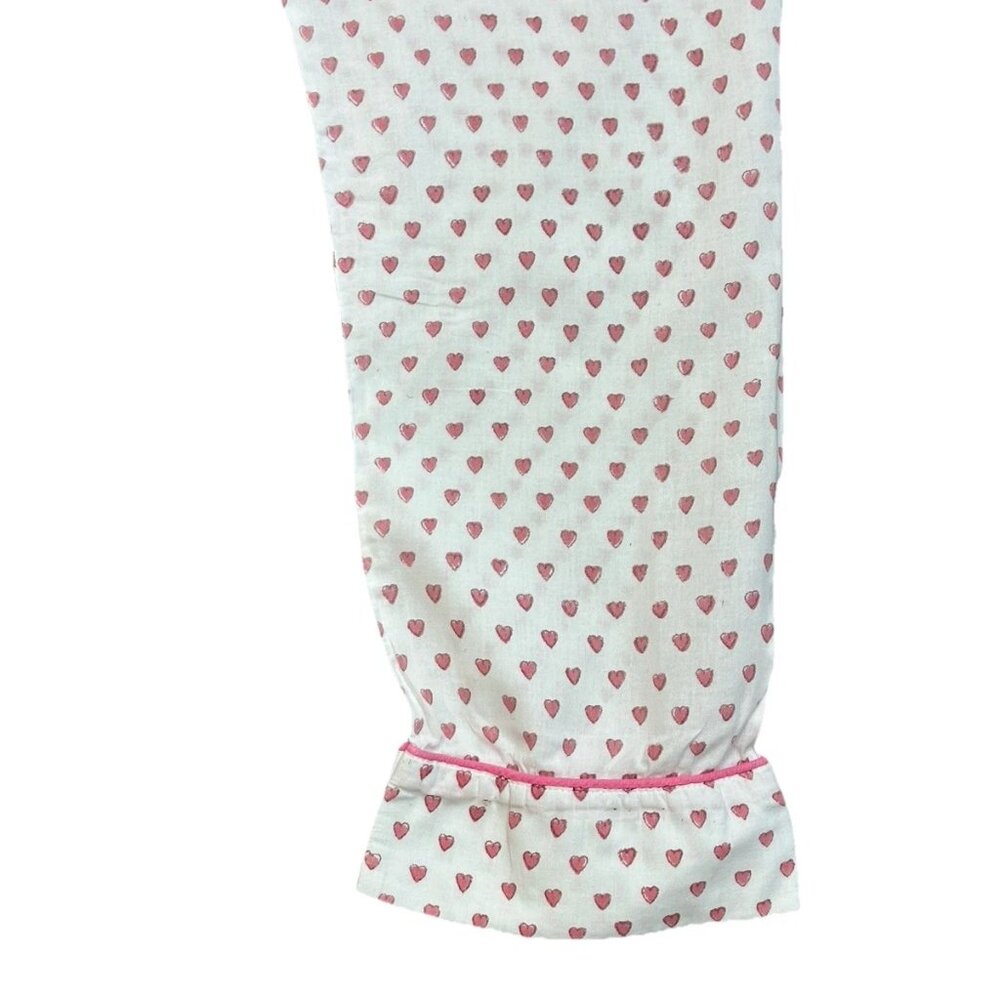 💗 Roller Rabbit Hearts Print Pima Cotton Pajama Top – Medium - Picture 6 of 12